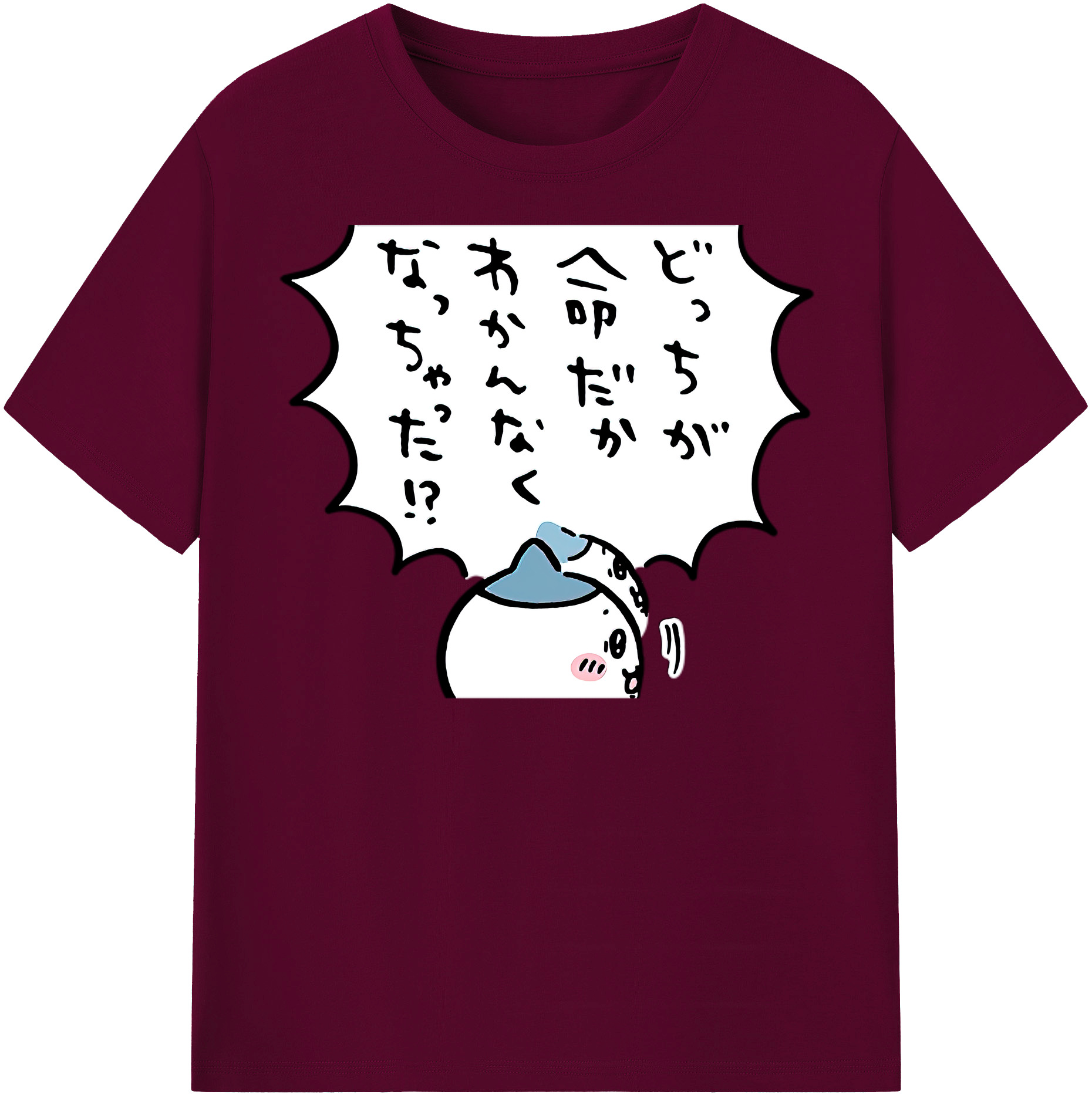 （画像用） ちいかわ ハチワレ Chii-kawa hachiware レディースカジュアルプリントTシャツ（綿100％）